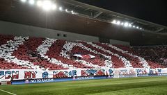 4. pedkolo Ligy mistr - Slavia vs. APOEL Nikósie, choreo domácích.