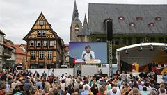 V Quedlinburgu projevilo hodn lidí nespokojenost pedevím s migraní...