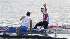 Vítz Martin Fuksa z R (vpravo) a druhý Ital Carlo Tacchini.