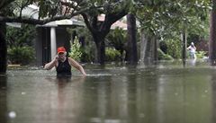 Tropická boue Harvey zatopila v podstat celý Houston.