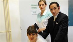 Záb�ry z chystaného filmu Zoufalé �eny d�lají zoufalé v�ci (re�ie: Filip Ren�)....