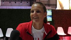 Karolína Plí�ková se snubním prstenem.