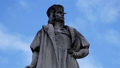 Socha Kryštofa Kolumba v New Yorku.