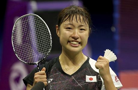 Japonka Nozomi Okuhara získala pro svou zemi teprve druhou zlatou medaili z...