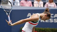 Karolína Plíková ve 2. kole US Open proti Nicole Gibbsové.