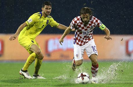 Zápas Chorvatska s Kosovem, který byl v sobotu peruen.