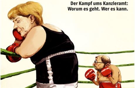 Angela Merkelová na titulní stránce asopisu Der Spiegel.