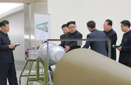 Severokorejsk vdce Kim ong-Un udv pokyny pro nuklern program na...
