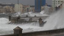 Hurikán Irma řádil v Havaně.