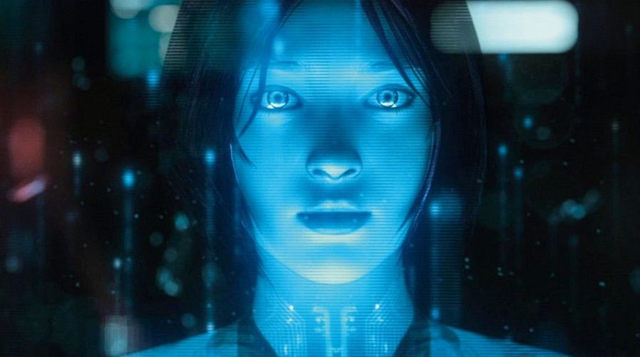 Videherní p�edloha virtuání asistentky od Microsoftu Cortana.