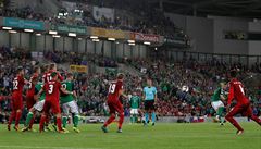 Severní Irsko vs. esko: Chris Brunt stílí druhý gól.
