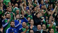 Severní Irsko vs. eská republika, kvalifikace o MS ve fotbale: domácí fanouci.