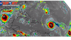 Po niiv Irm v Atlantiku vznikly dal dva hurikny, Jos a Katia. Mexiko je v pozoru