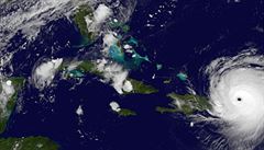 Satelitní sníme hurikánu Irma.