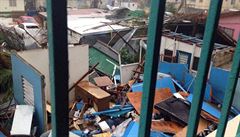 Hurikán Irma zniil píbytky mnoha lidí na karibském ostrov Saint Martin.
