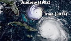 ern scne se napluj. Irma na Floridu ude zejm jako hurikn kategorie 5