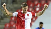 Evropsk liga - SK Slavia Praha - Maccabi Tel Aviv. Autor jedin branky zpasu...