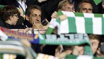 Zápas PSG s Celticem sledoval i bývalý francouzský prezident Nicolas Sarkózy.