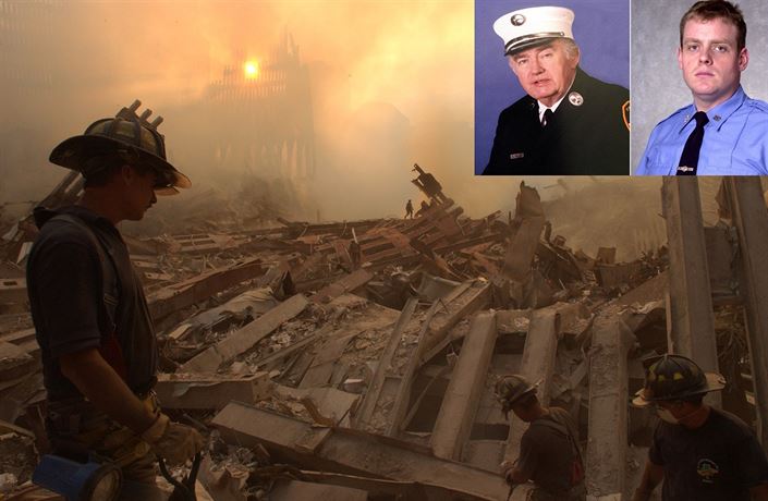 Trosky World Trade Center: Hasii se snaí nkoho najít, vude okolo nich...
