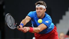 Čeští tenisté mají po prvním dnu do finále Davis Cupu stejně daleko jako Nizozemci