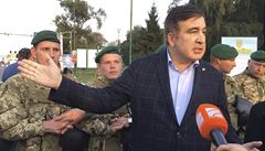 Michail Saakavili pes zákaz pekroil ukrajinskou hranici.