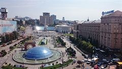 Majdan nezávislosti v Kyjev.