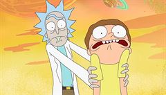 Rick často svého vnuka zneužívá ke svému prospěchu. Seriál Rick a Morty.
