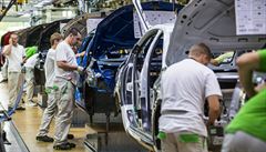 Výroba Škody Octavia v továrně Škoda Auto v Mladé Boleslavi. | na serveru Lidovky.cz | aktuální zprávy