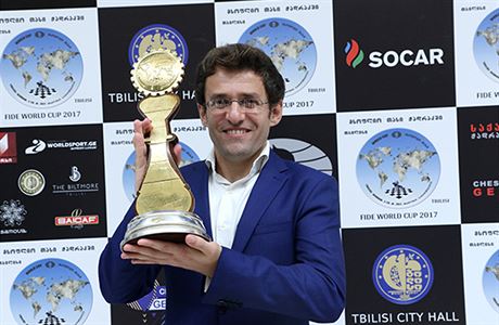 Levon Aronjan slaví své druhé vítzství ve Svtovém poháru.