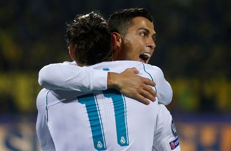 Liga mistr: Dortmund - Real Madrid (Gareth Bale a Cristiano Ronaldo slav gl...