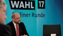 Martin Schulz v povolebn televizn debat.