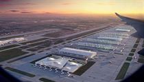 Taha Hadid Architects - rozšíření londýnského letiště Heathrow.