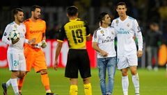 Borussie Dortmund - Real Madrid, spokojený Cristiano Ronaldo po zápase.