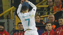 Borussia Dortmund vs. Real Madrid, Cristiano Ronaldo slaví svj druhý gól v...