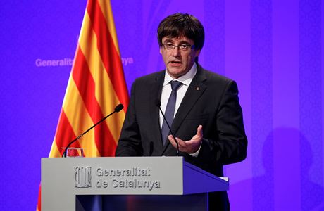 Katalánský expremiér Carles Puigdemont.