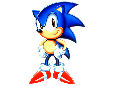 Modrý jeek Sonic.