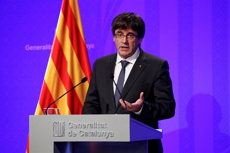 Katalánský premiér Carles Puigdemont