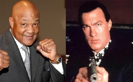 George Foreman (vlevo) a Steven Seagal