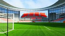 Takto bude vypadat stadion FC Ural bhem MS ve fotbale.