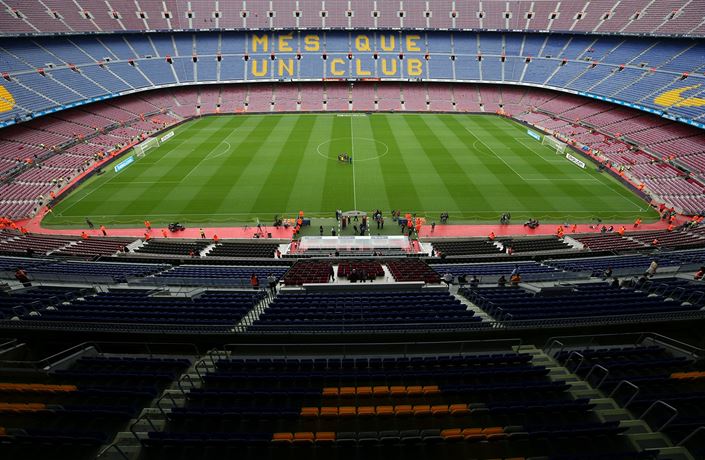 Campu Nou, svatostánek fotbalové Barcelony, zstane pi utkání s Las Palmas...