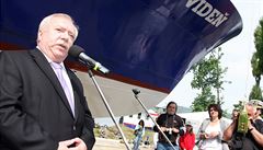 K�tu lodi se jménem Víde� se zú�astnil i starosta opravdové Vídn� Michael Häupl.