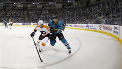 Jakub Vorá�ek v zápase proti San Jose