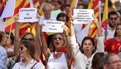 V Barcelon probhla demonstrace za jednotu panlska.
