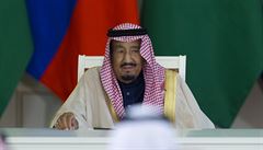 Král Saudské arábie Salmán bhem návtvy v Rusku.