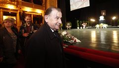 Na poheb Jana Tísky do Národního divadla dorazil i Michael antovský, editel...