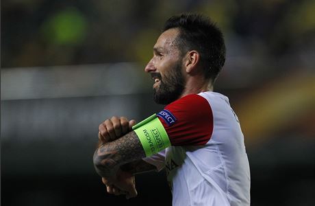 Villarreal vs. Slavia Praha: hostujc kapitn Danny slav gl na 0:2.