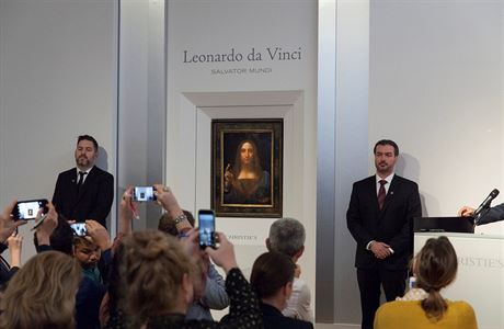 Christie?s New York image of Leonardo da Vinci painting Salvator Mundi
