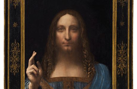 Salvator Mundi od slavného malíe Leonarda Da Vinciho.
