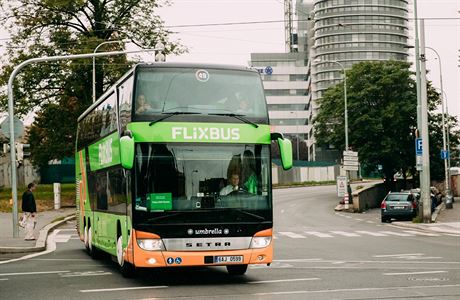 Autobus dopravce Flixbus v Praze