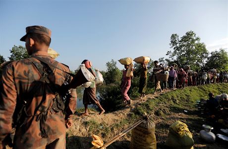 Barmská armáda zahájila taení proti etnické skupin Rohing (ilustraní). 